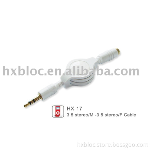 Retractable 3.5mm Extension Cable